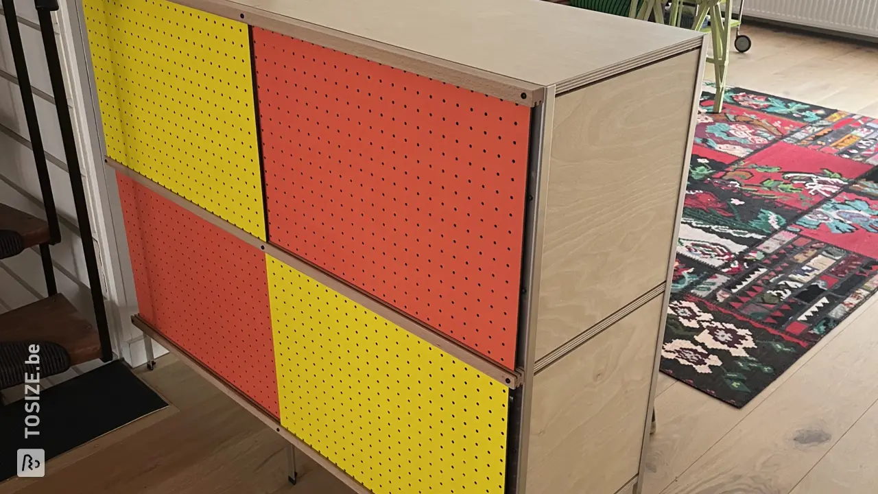 Pegboard Lochwand Valencia 1 Stück 122 x 61 x 0,3 c DF weiß lackiert