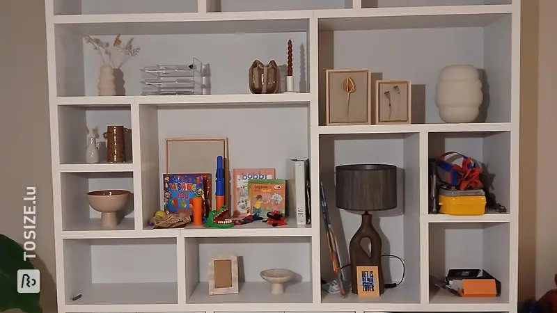 White Bookcase for the Living Room, by Gino