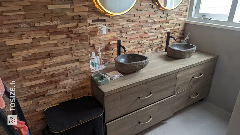 Homemade Pine Bathroom Drawer Cabinet, by John