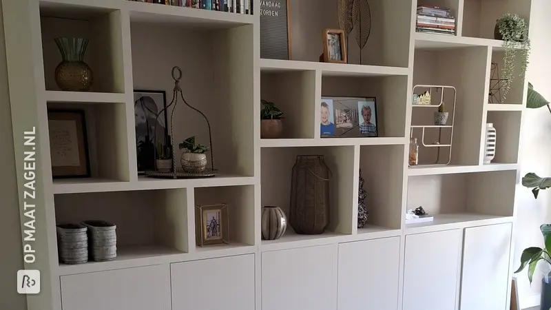 Beautiful custom made bookcase, by Pauline