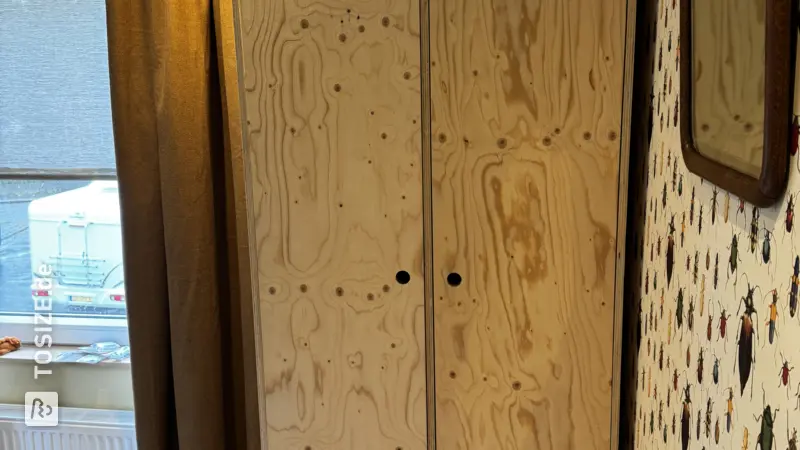 DIY-Kleiderschrank im Schließfachstil für das Schlafzimmer, von Jan Willem