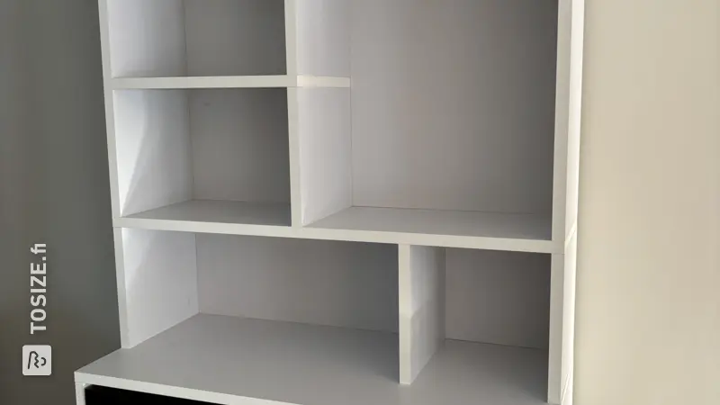 Stylish Shelving Unit with Wine Fridge for the Living Room, by Daan Michiel