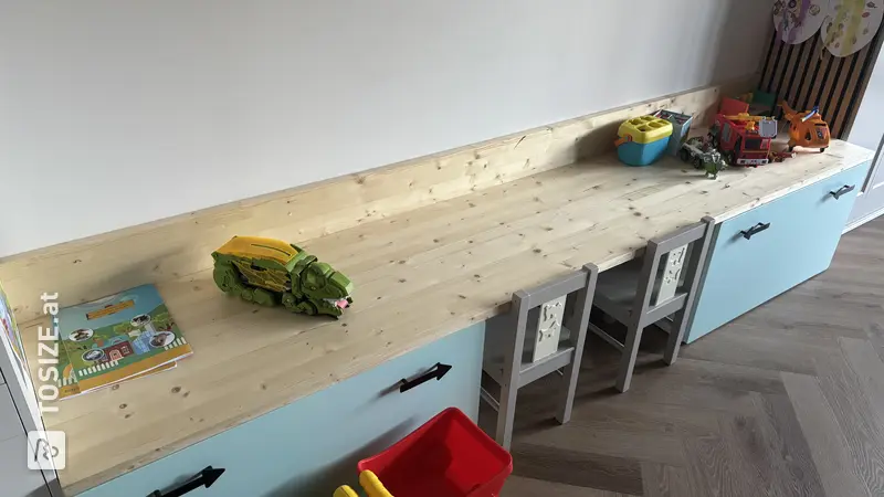 DIY IKEA Smastad Children's Desk and Play Area, by Sytske