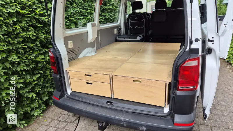 Camper-Schiebeschubladenküche für VW Transporter, von Mike