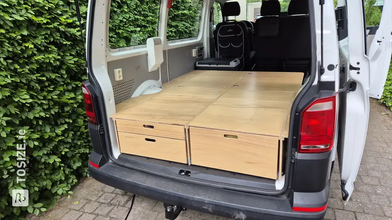 Camper Sliding Drawer Kitchen for VW Transporter, by Mike