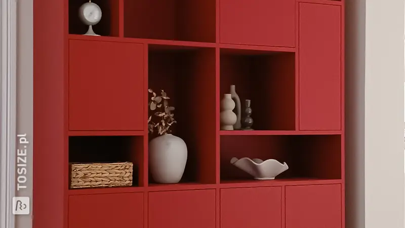 Magnificent bookcase for the living room, by Murielle