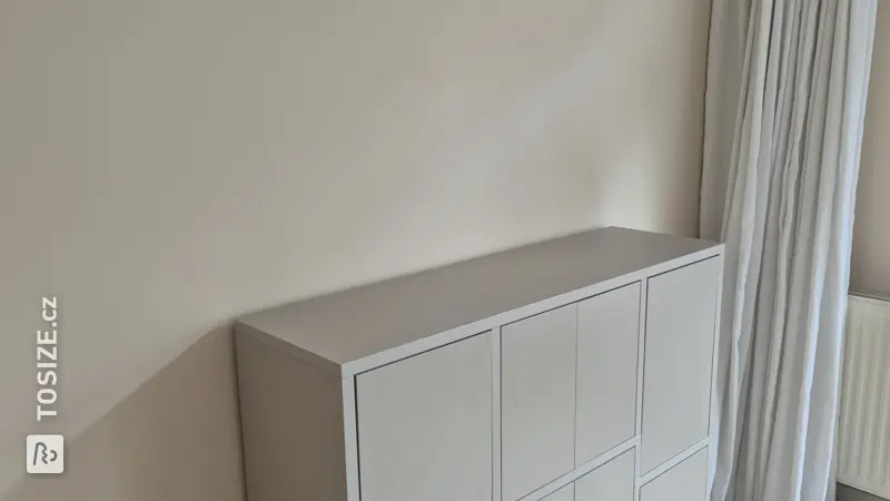 Elegant Gray Living Room Cabinet, by Jelte