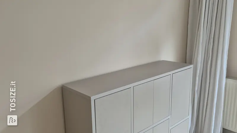 Elegant Gray Living Room Cabinet, by Jelte