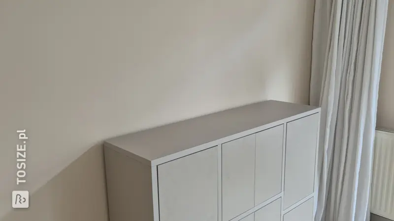 Elegant Gray Living Room Cabinet, by Jelte