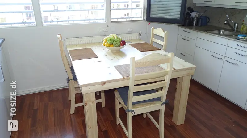 Make your own pine dining table, by Robert