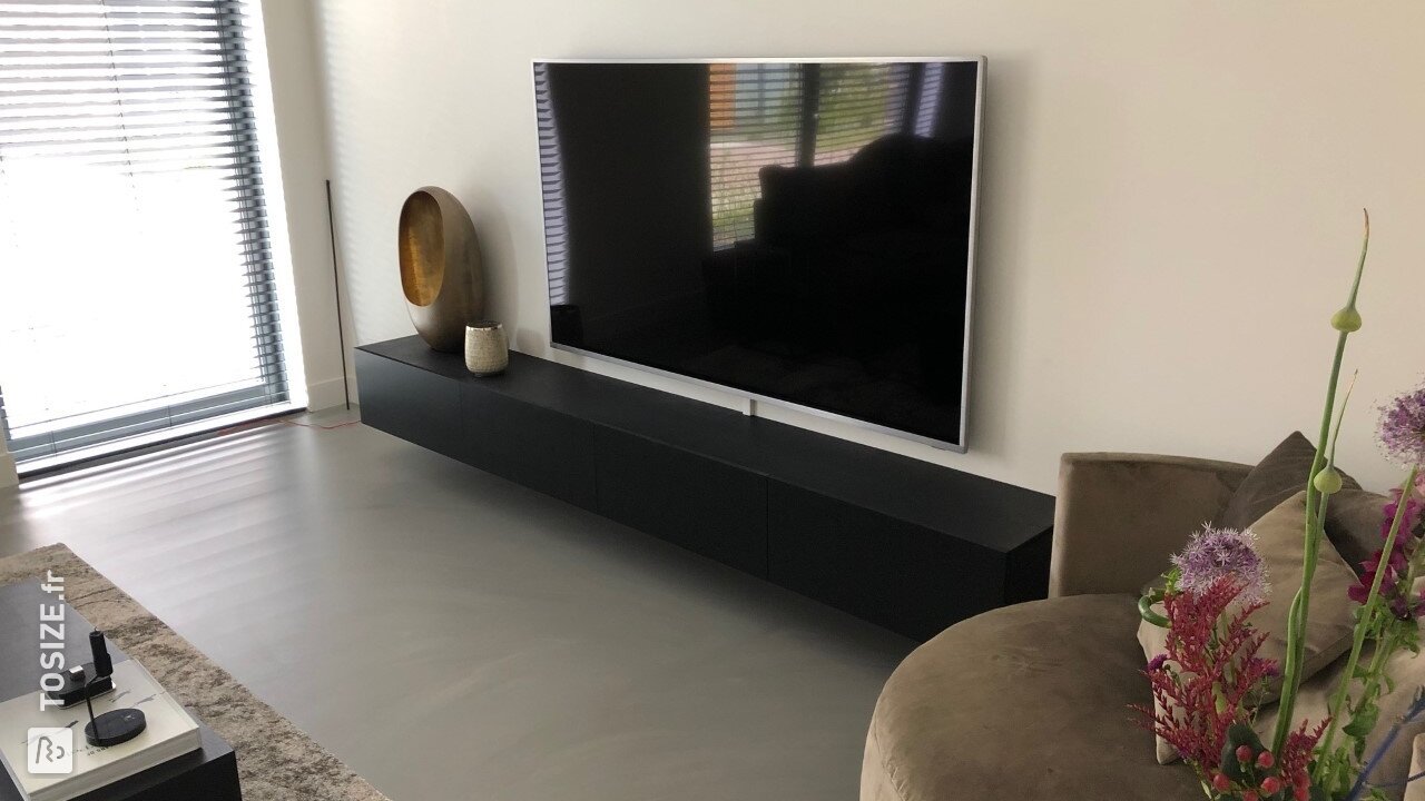Fabriquez votre propre meuble TV en MDF noir V313, par Gerrit