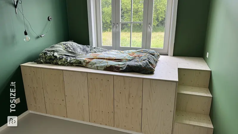 Stylish Underlayment Cabinet Doors and Bed Platform, by Vid