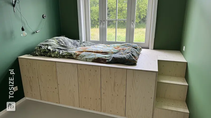 Stylish Underlayment Cabinet Doors and Bed Platform, by Vid