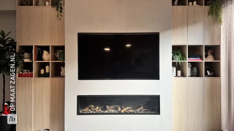 More storage space with a beautiful DIY cabinet arrangement, by Shelly
