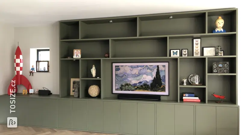 Designing a Playful Storage Unit with Green Shadow, by Doreen