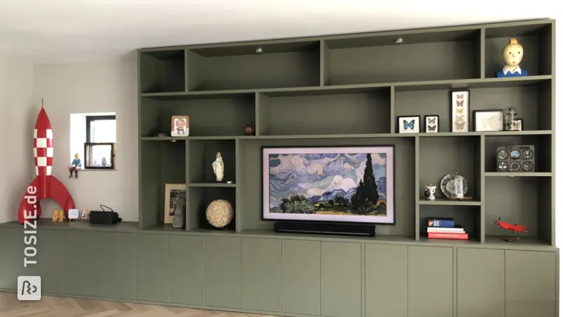Designing a Playful Storage Unit with Green Shadow, by Doreen