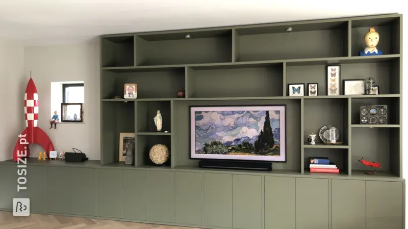 Designing a Playful Storage Unit with Green Shadow, by Doreen