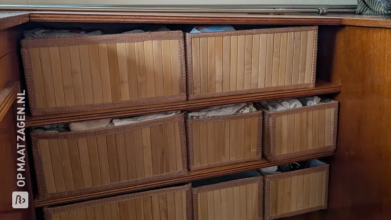 Stylish Boat Cabinet with Baskets, by Gijs