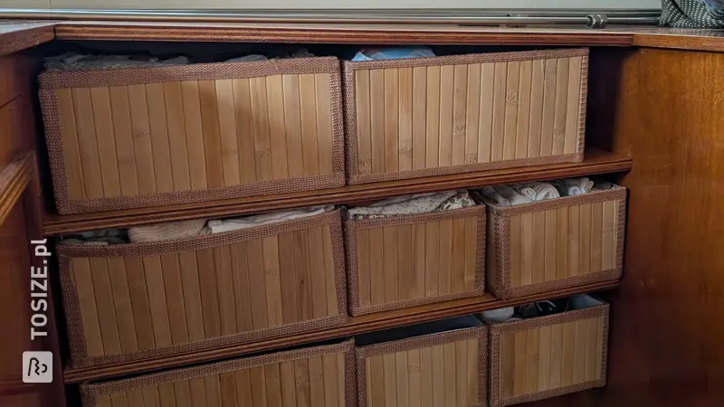 Stylish Boat Cabinet with Baskets, by Gijs