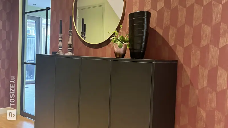 Stylish Shoe Storage Cabinet in the Hallway, by Ilona