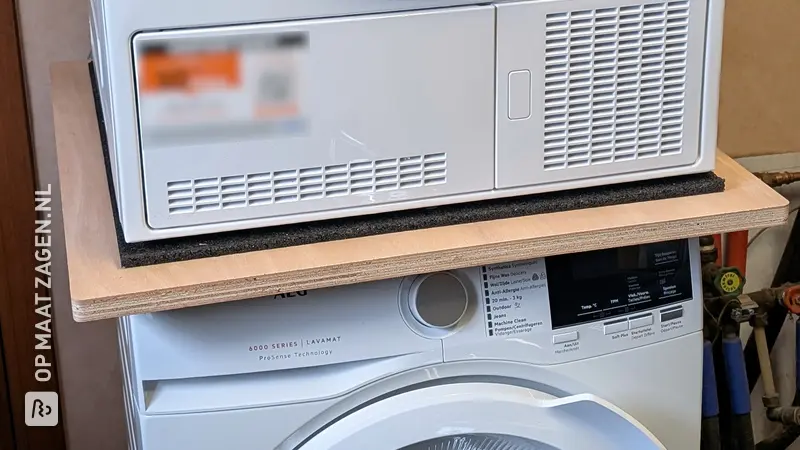 Tussenplaat voor Wasmachine en Droger, door Robby
