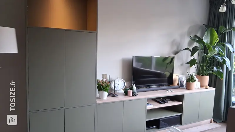 Stylish Olive Green TV Sideboard for the Living Room, by Stefan