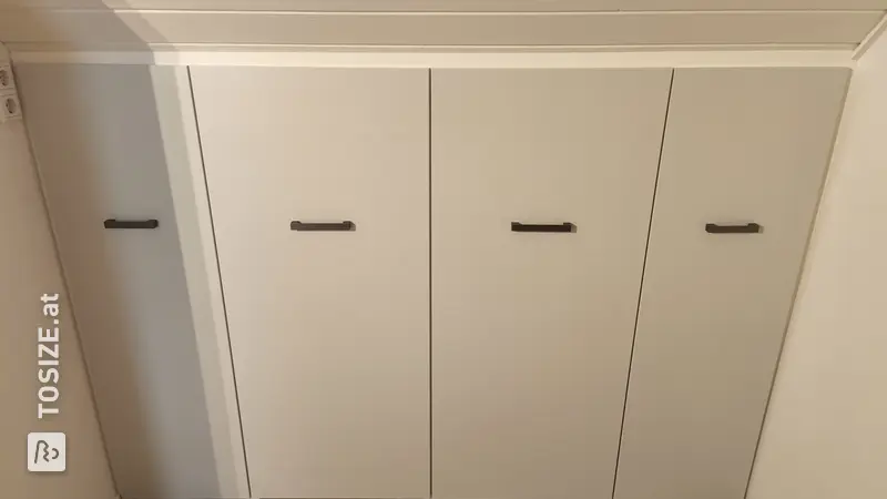 Smart Built-in Wardrobe Under Sloping Roof, by Elisa
