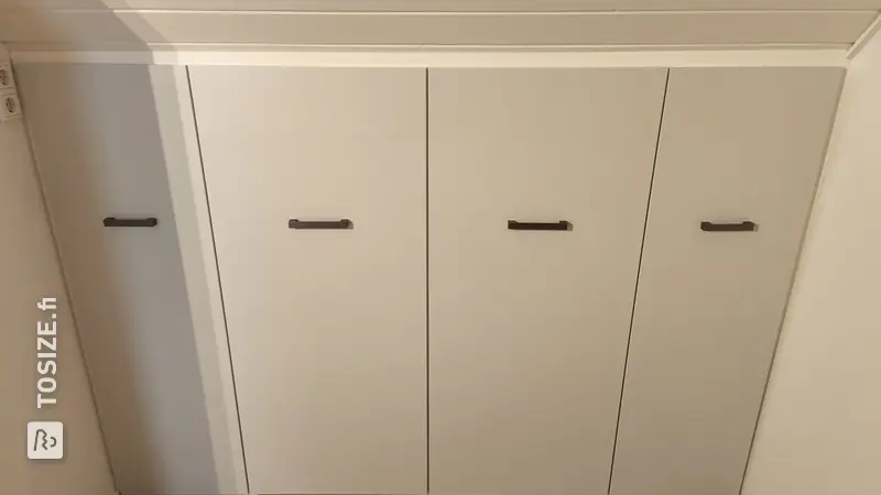 Smart Built-in Wardrobe Under Sloping Roof, by Elisa