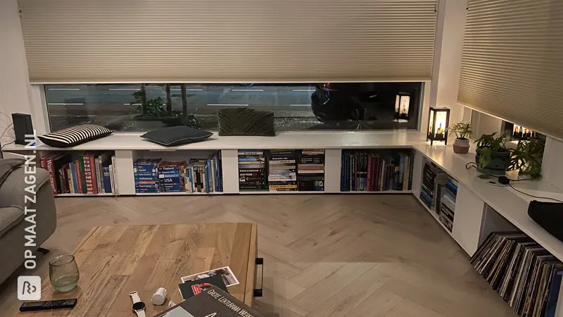 DIY Windowsill Bookcase in the Living Room, by Mark
