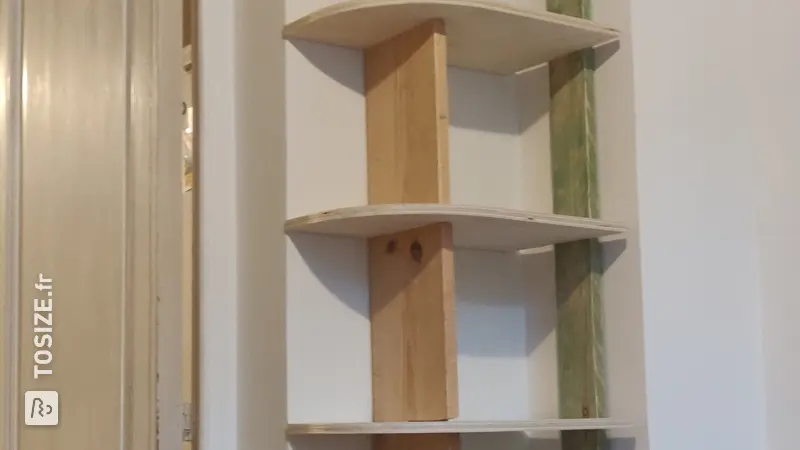 Armoire à disques élégante pour le rangement des vinyles, par Ward