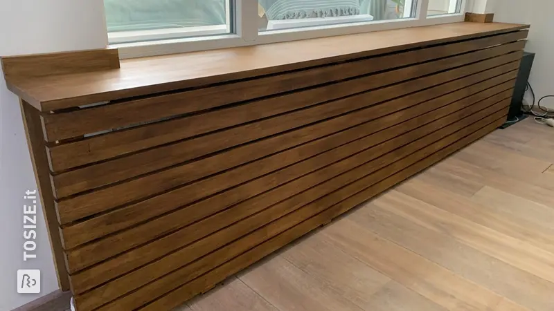 Elegante davanzale e copritermosifone in rovere, di Edwin