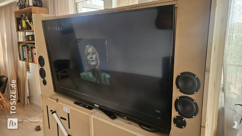 Built-in TV and LCR Speakers, by Kai