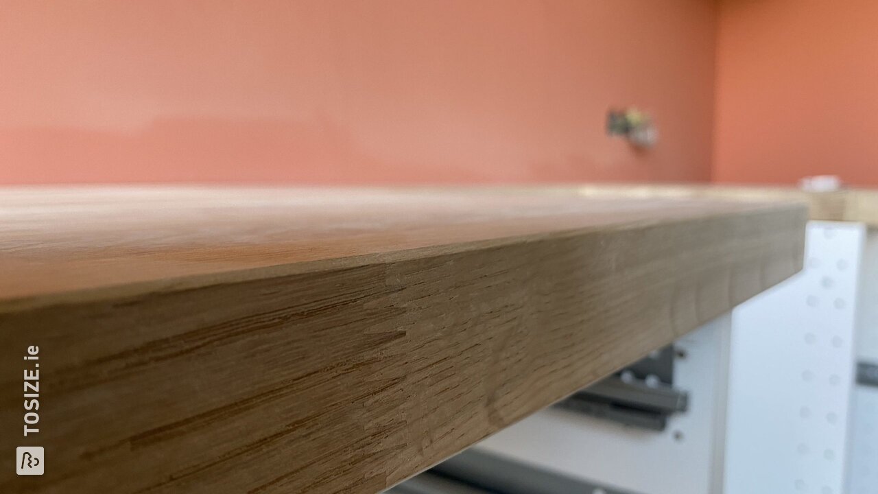 Oak countertop with Ikea kitchen, by Norman