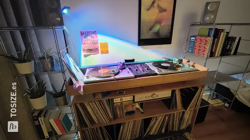 Cabina de DJ en Vinylkast para Liefhebbers, puerta Noé