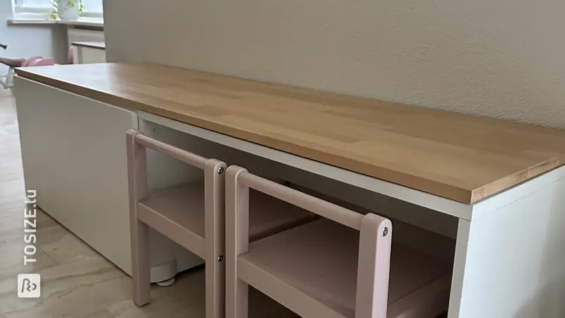IKEA style play desk with storage, by Karel