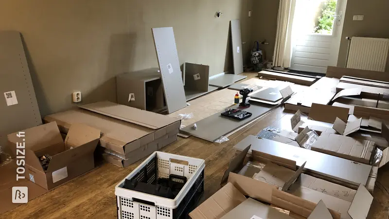 Ecru Wall Unit for the Living Room, by Irene