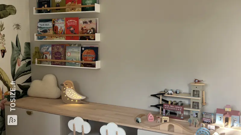 Play corner with IKEA Småstad and toy cupboard, by Noushin