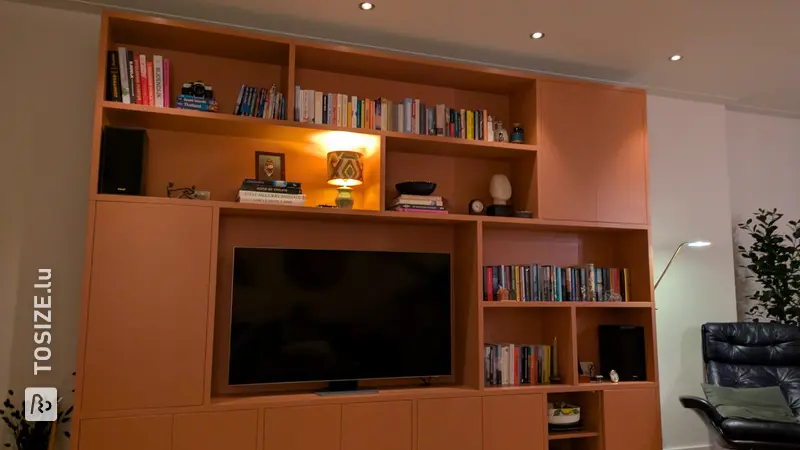 Beautiful Copperhead Shelving Unit for the Living Room, by Robbert