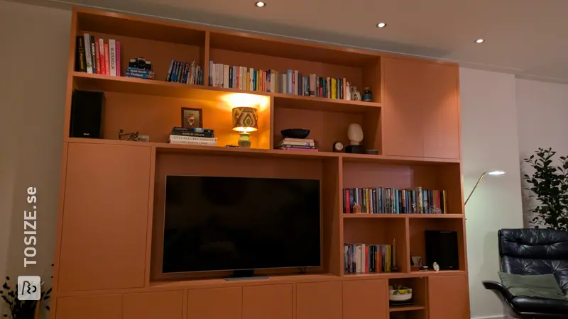Beautiful Copperhead Shelving Unit for the Living Room, by Robbert
