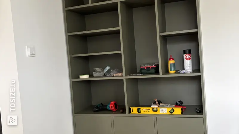 Stylish bookcase and TV cabinet for the living room, by Vesna