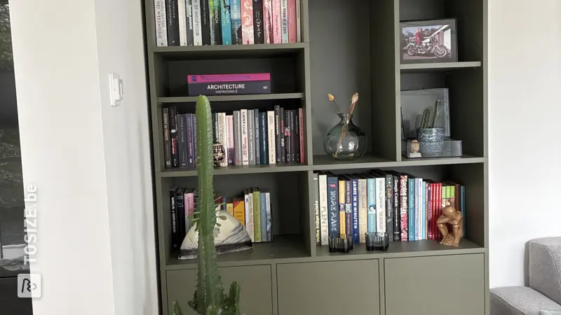 Stylish bookcase and TV cabinet for the living room, by Vesna