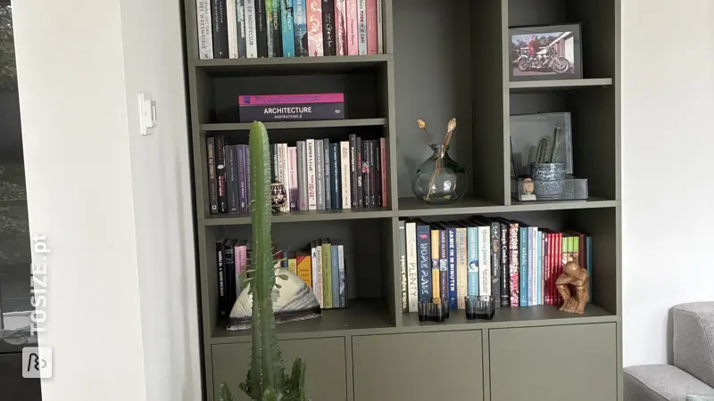 Stylish bookcase and TV cabinet for the living room, by Vesna