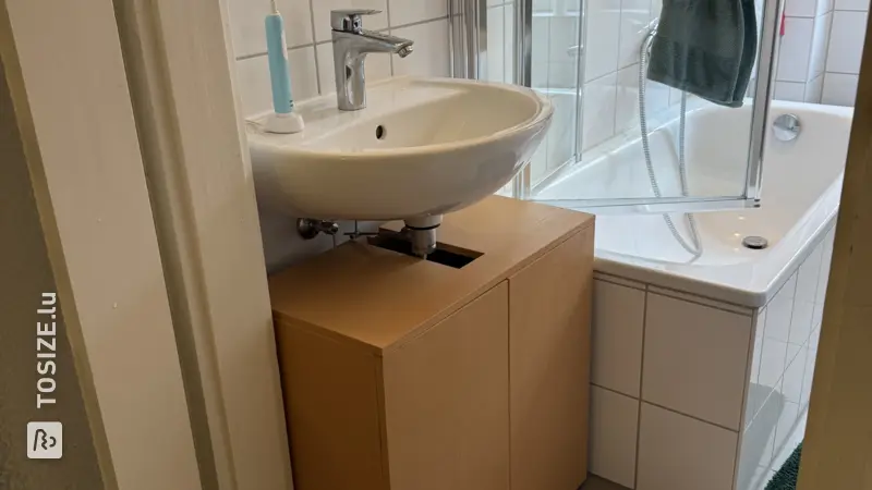 DIY Wooden Cabinet for Bathroom Sink, by Fabrizio