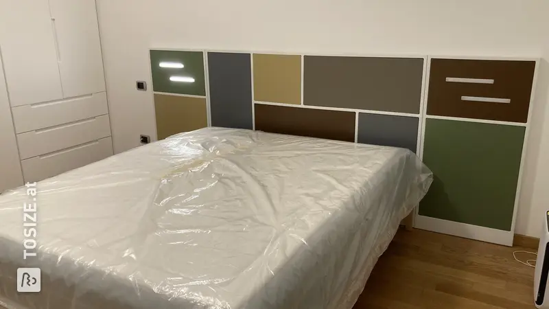 Colorful Bed Headboard, created by Antonino