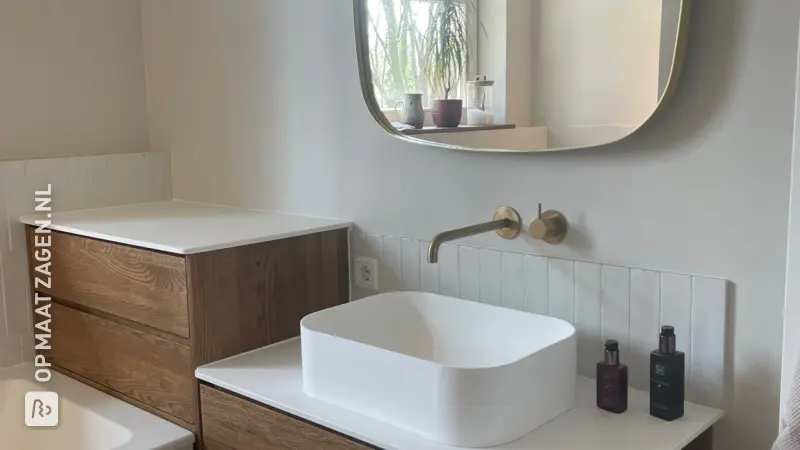 DIY Solid Oak Bathroom Furniture, by Oscar