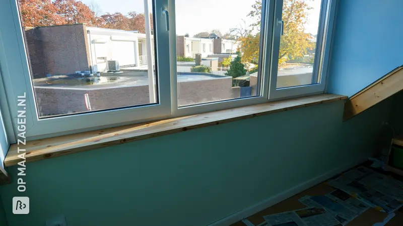 Stijlvolle Grenen Vensterbank Zelf Maken, door Wilco