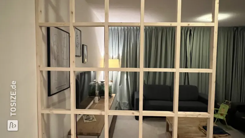 Stylish Room Divider made of Pine Wood, by Chris