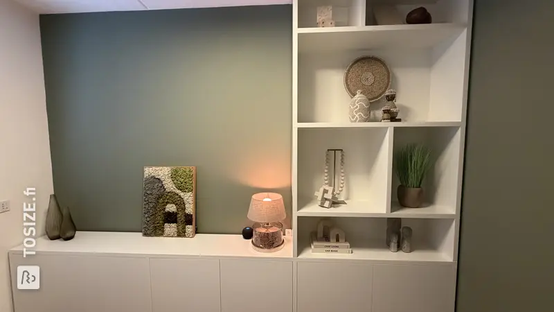 Stylish Storage and Shelving Unit in Bedroom, by Kim