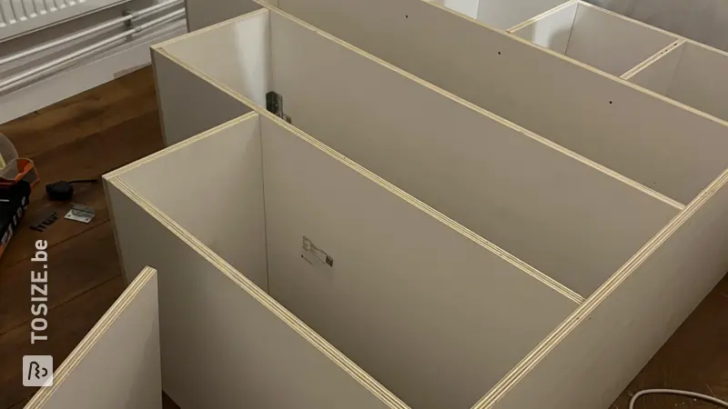 Wardrobe Stair Combination: A Creative Shelving Unit by Annemieke