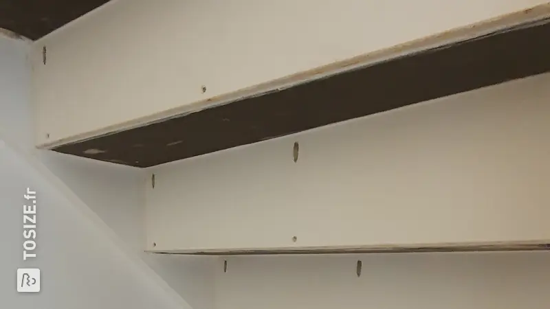 Attic Staircase Closed with White Risers, by Nick